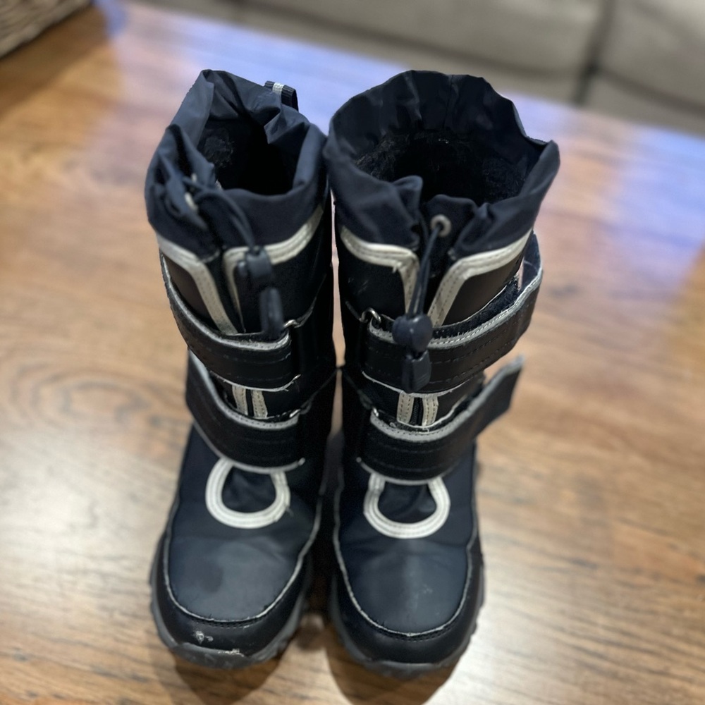 Lands' End Kids' Navy Snow Boots